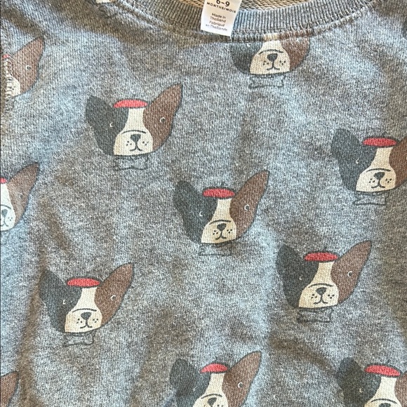 Tea Collection Gray Bunny Print Sweatshirt - Picture 4 of 4